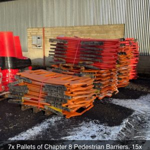 Chapter 8 Pedestrian Barriers 15 Per Pallet Used