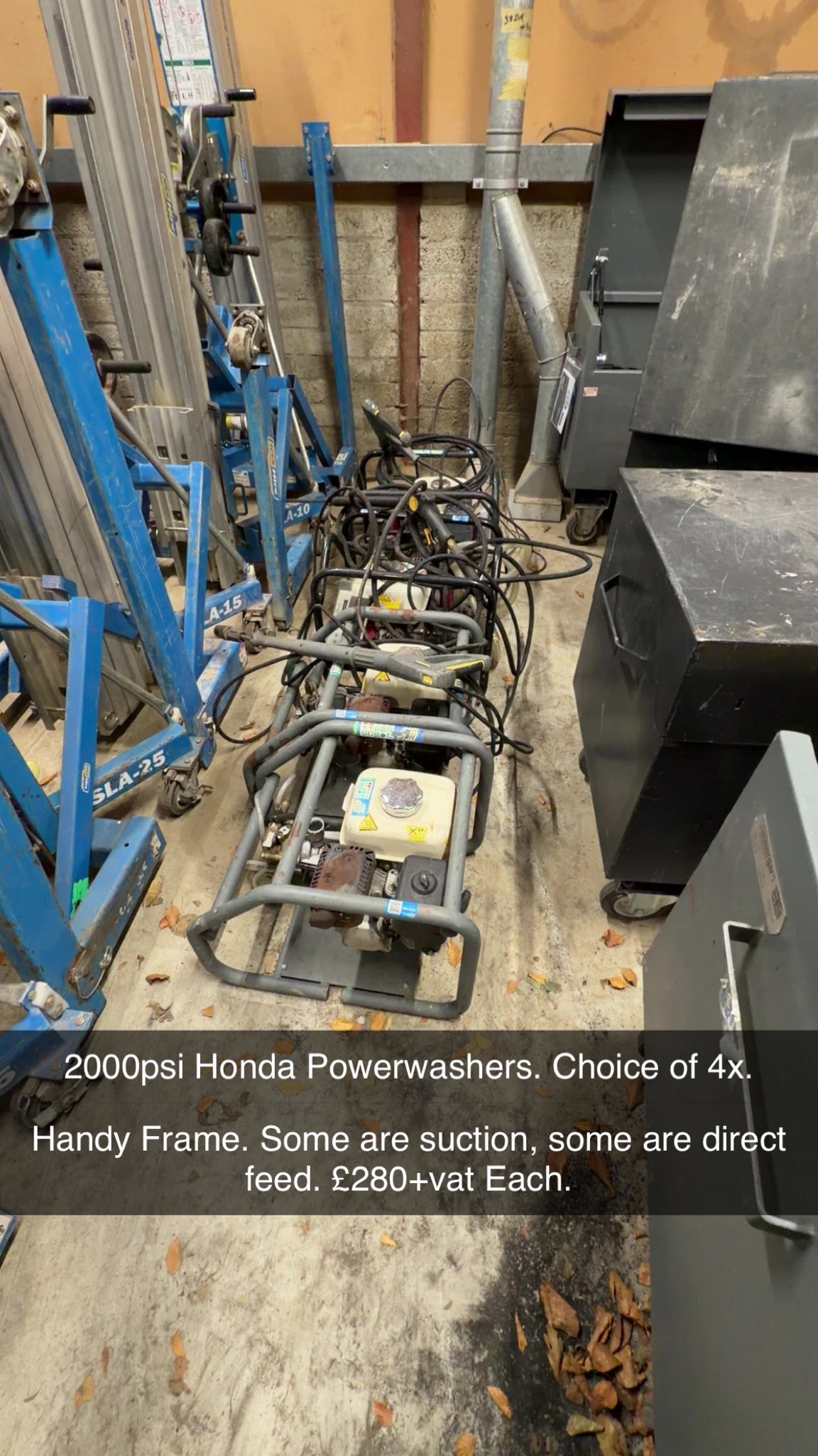 Honda 2000psi Powerwashers Used