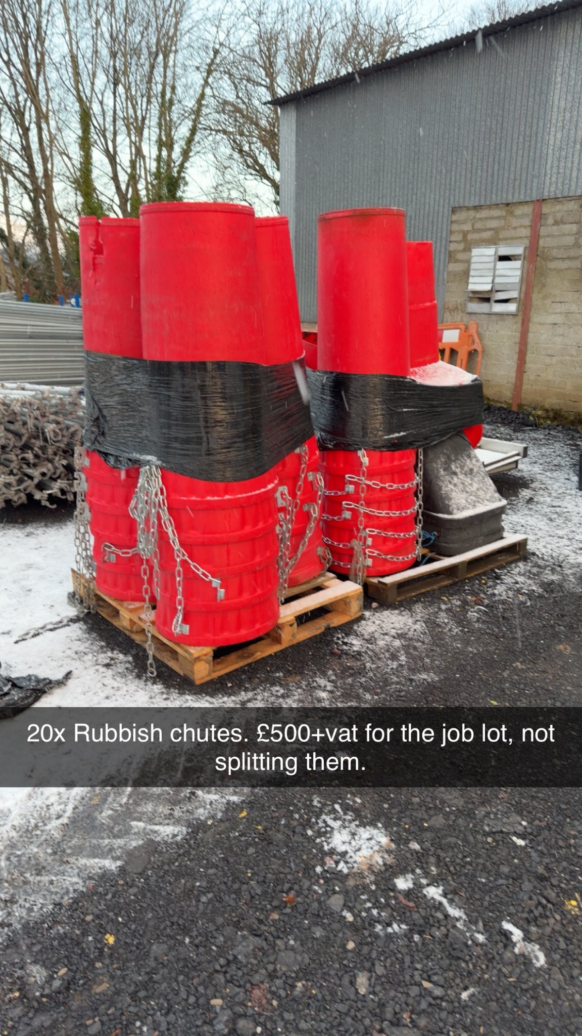 Rubbish Chutes Used Job Lot of 20