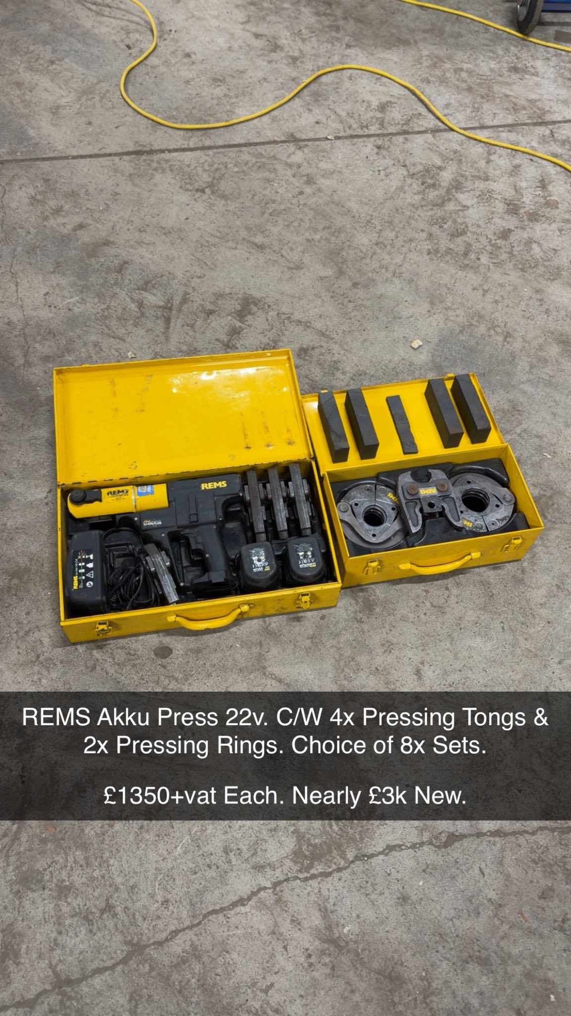REMS Akku Press 22v Used