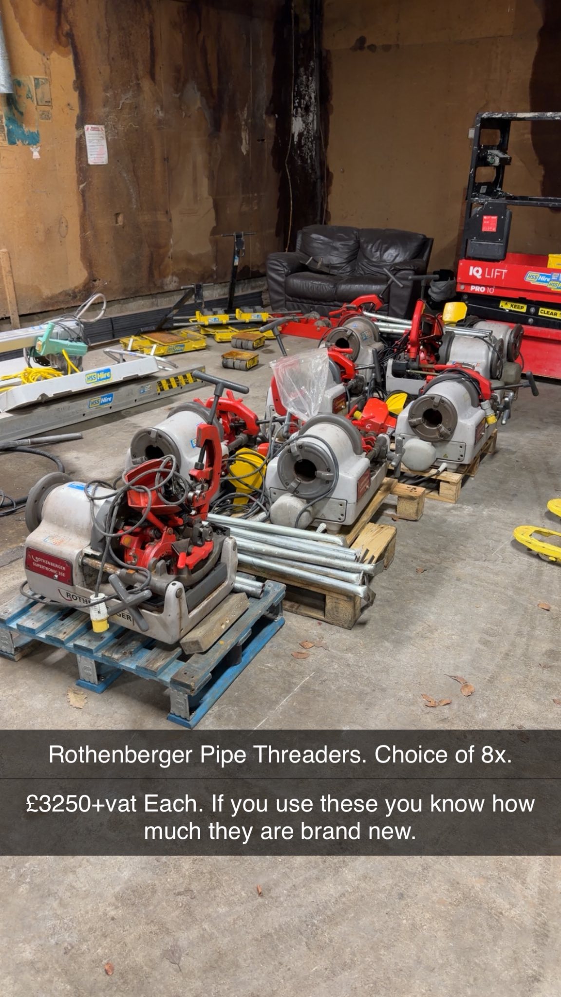 Rothenberger Pipe Threaders Used