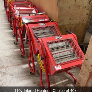 Clarke 110v Infrared Heaters Used