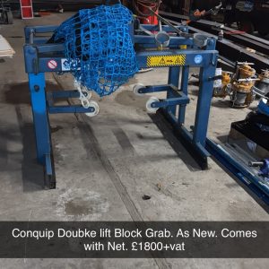 Conquip Double Lift Block Grab Used