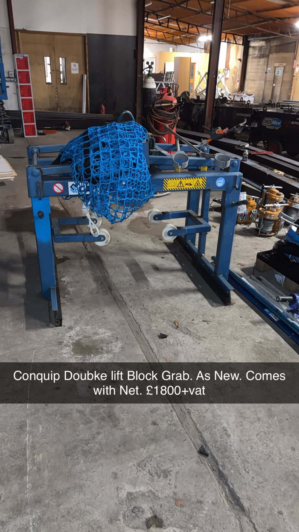 Conquip Double Lift Block Grab Used